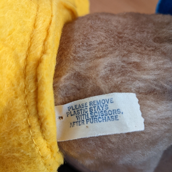 Vintage 1980s Eden Toys Paddington Bear Plush Baby Size w/ Original Blue Coat - Picture 2 of 9